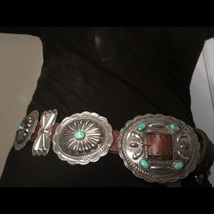 Vintage Navajo Concho Belt